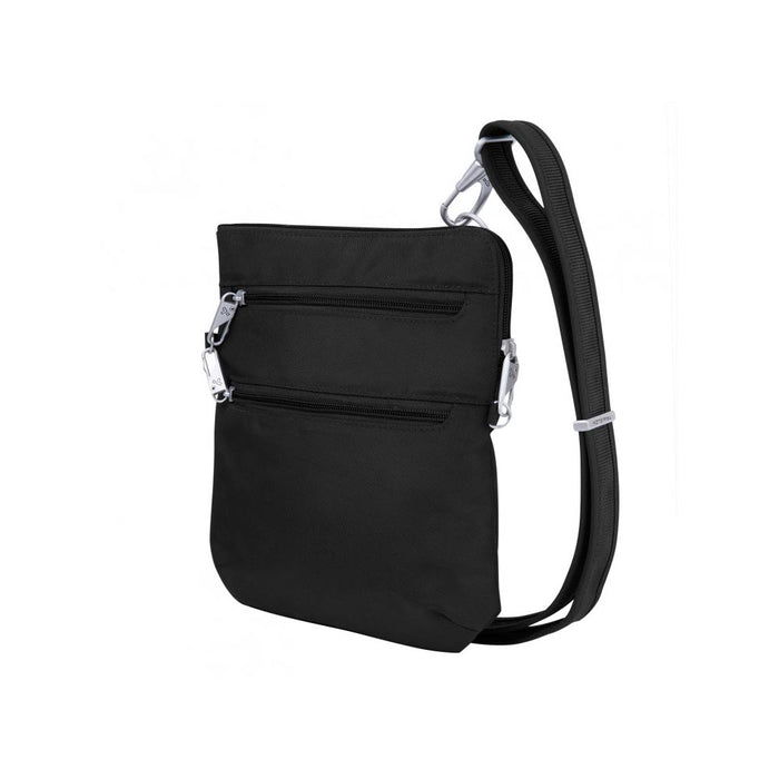 Travelon Anti-Theft Complete Crossbody RFID Blocking Purse Bag Card Slots Black