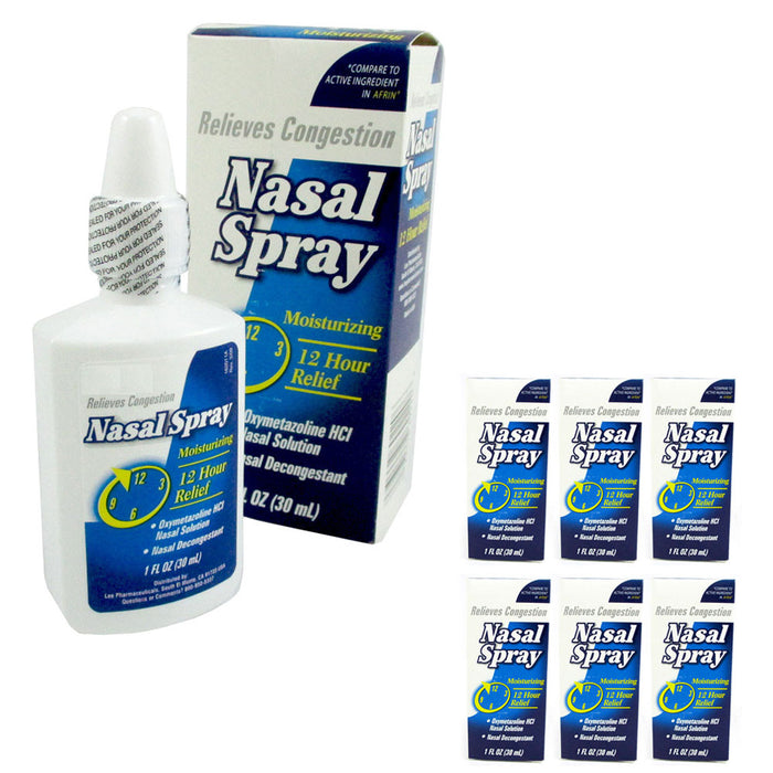 6 Moisturizing Nasal Spray Ease 12 Hour Relief Allergy Sinus Maximum Strength
