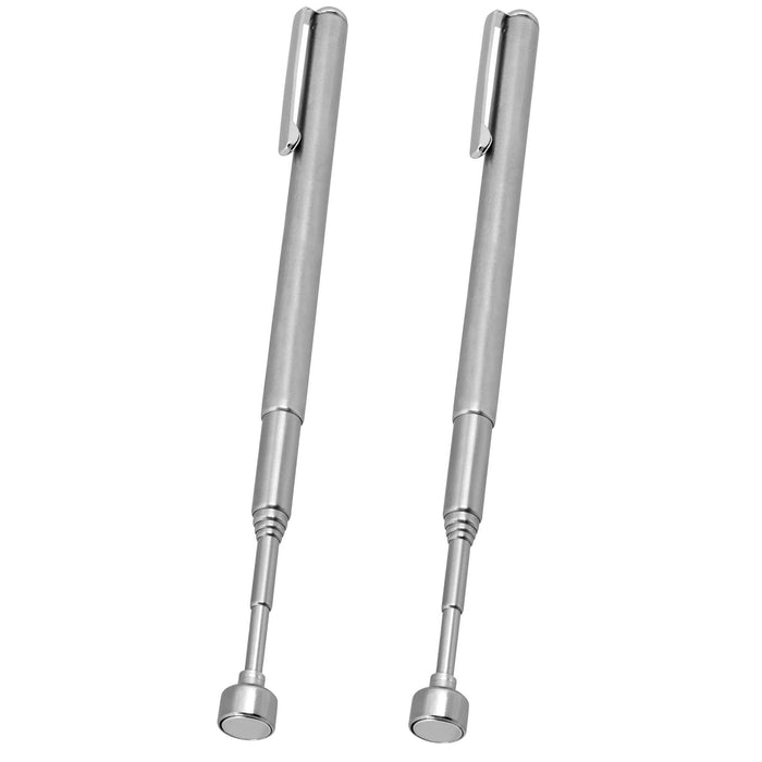 2 Pc Magnetic Pick Up Grabber Tool Telescoping Magnet Extension Retractable 18"