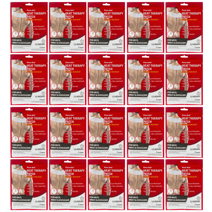 20 Pc Heat Therapy Patches Warm Pads Neck Shoulder Muscle Joint Pain Relief 30cm