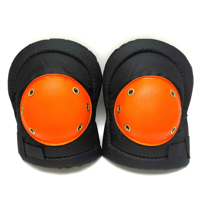 New 2 Pc Plastic Cap Knee Pads Heavy Duty Set Plumber Carpenters Builder Comfort