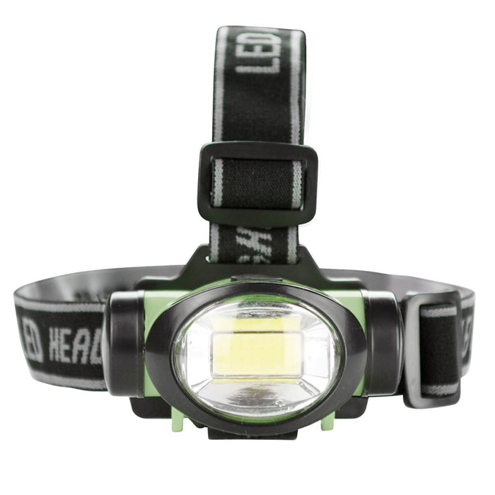 2 Pack LED Headlamp Adjustable Strap 3 Mode Headlight Waterproof Walking Camping