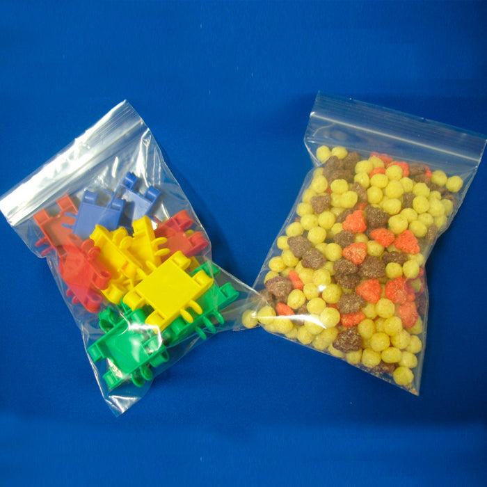 600 Bags Reclosable Poly 4Mil Clear Baggies Resealable Storage W 4"x6" H