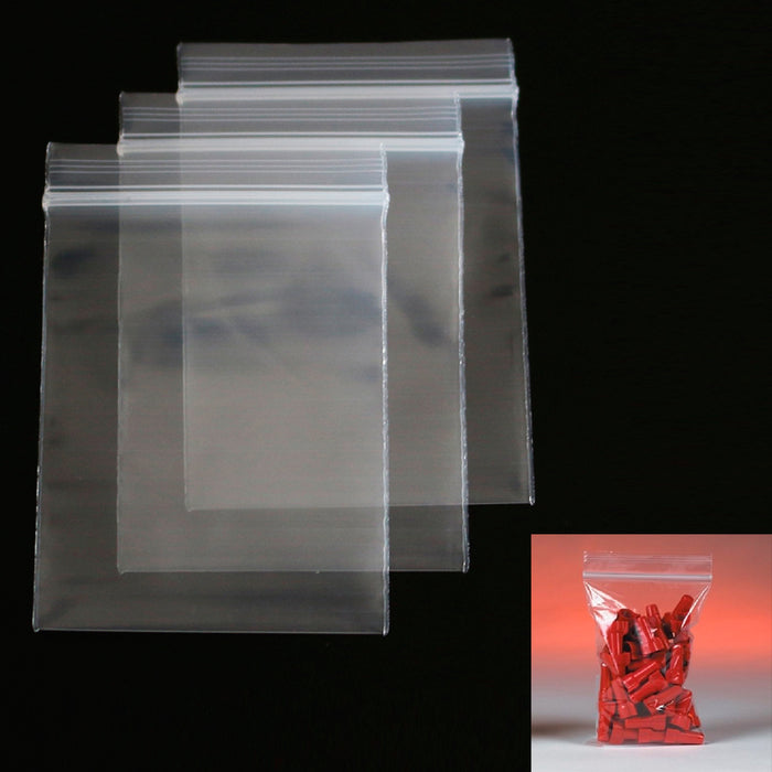 600 Bags Reclosable Poly 4Mil Clear Baggies Resealable Storage W 4"x6" H