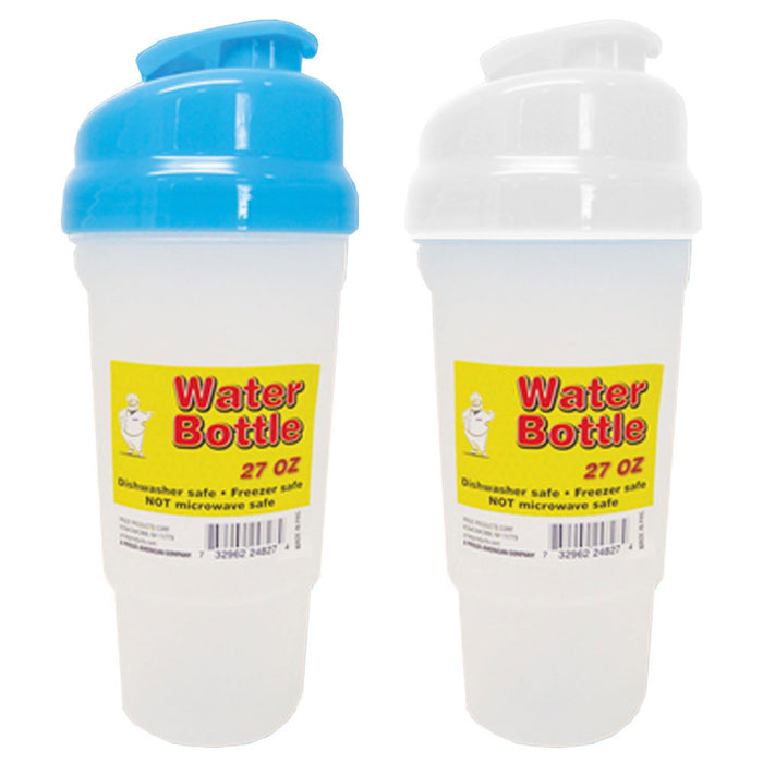 2 Water Bottle Protein Shaker Insulated Sport Drink Cup Travel Training Gym 27oz