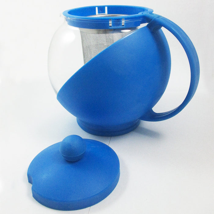1 Pc Glass Tea Kettle Pot Thermo Teapot Filter Brewer Steep Infuser Coffee 25 Oz