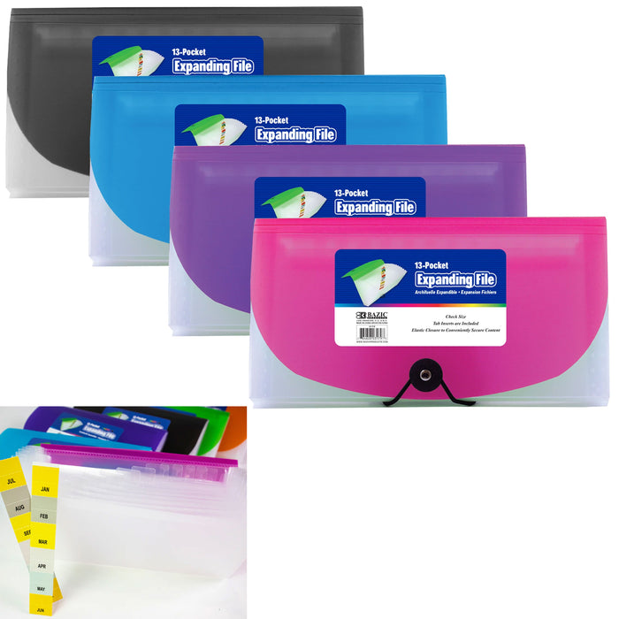 13 Pocket Coupon Organizer Holder Binder Expanding File Wallet Organizer Carrier