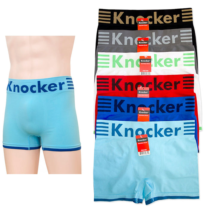 6 Mens Boxer Briefs Underwear Stretch Fashion Trunk Short Bulge Lot Knocker