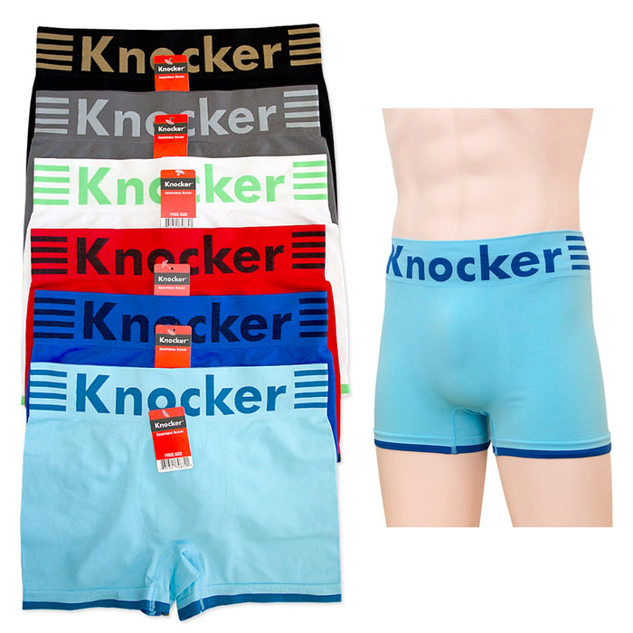 6 Mens Boxer Briefs Underwear Stretch Fashion Trunk Short Bulge Lot Knocker