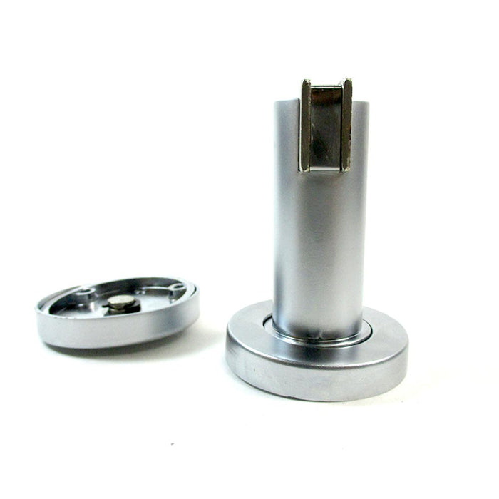 Magnetic Door Stopper Holder Flat Catch Doorstop Guard Office Fitting Screws New