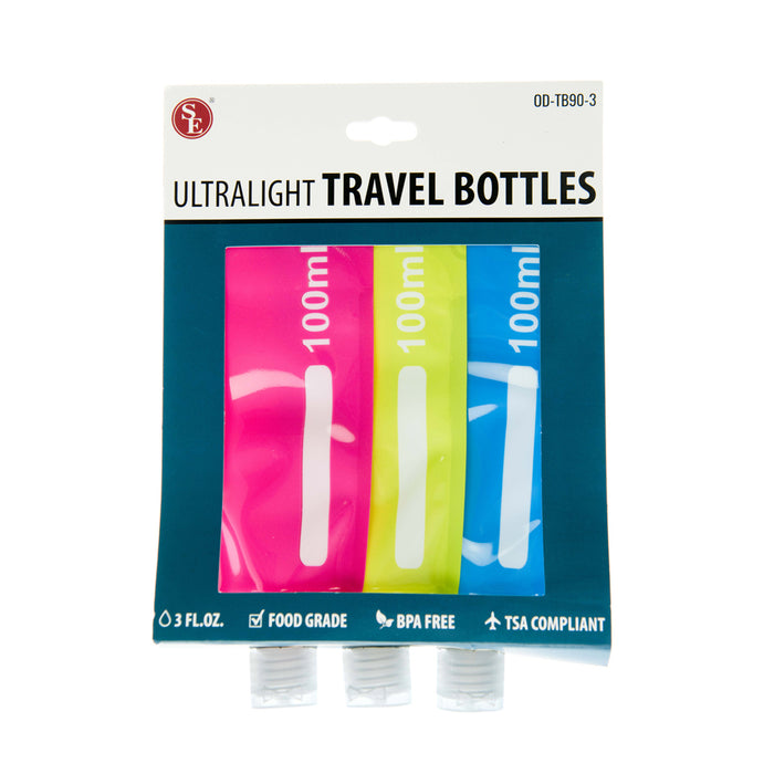 6 Foldable Water Bottle Pouch 3 OZ Bags Folding Collapsible Outdoor Sport Hot