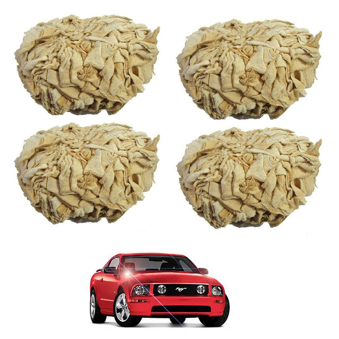 4 Pack Good Year Super Dry Drying Chamois Ball Window Cleaning Defogging