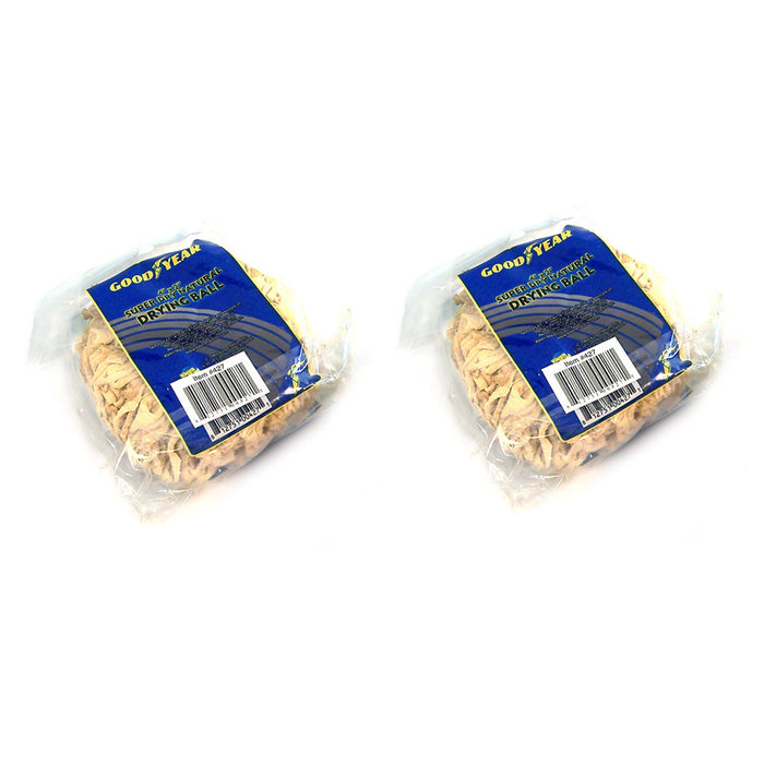 2 Pack Good Year  Drying Chamois Ball Super Dry Natural Window Cleaning Defog