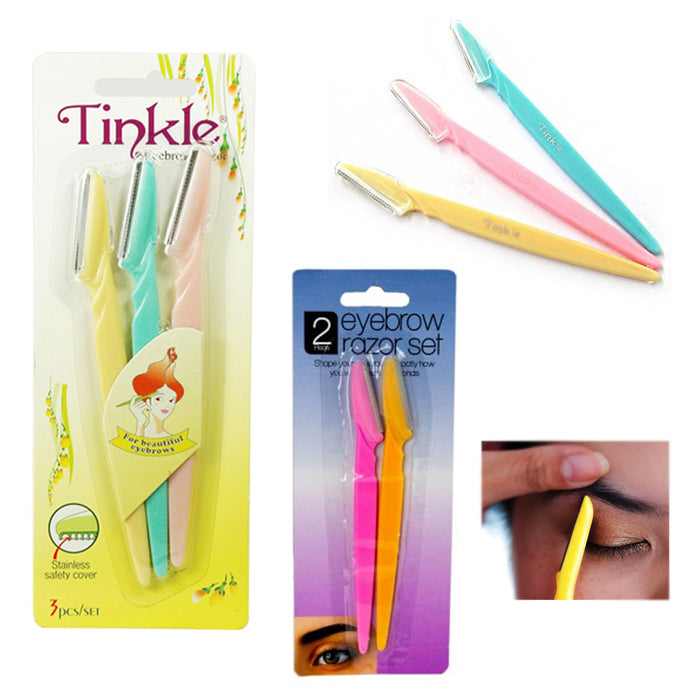 3pcs Face & Eyebrow Hair Removal Razors Trimmer Shaper Shaver Cosmetics New Save