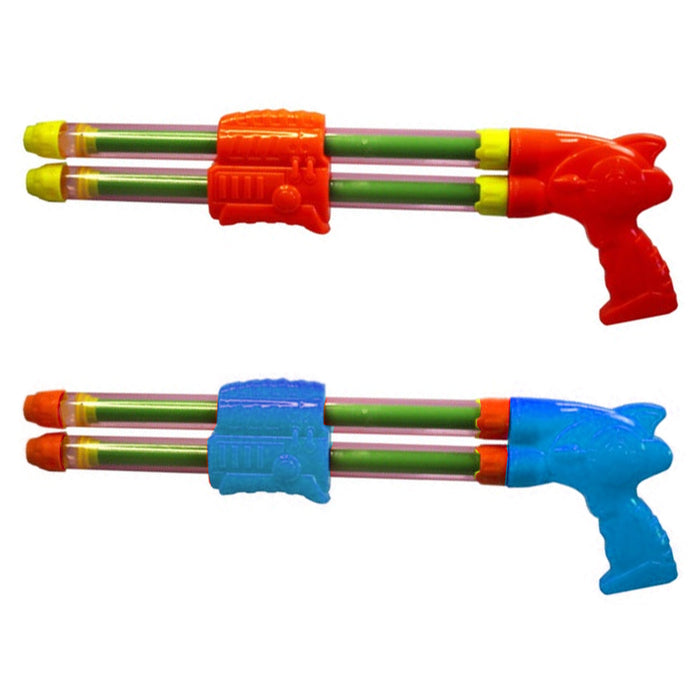 2pc Water Guns Double Shot Shooter Pump Blaster Pool Toy Kid Swimming Beach Play