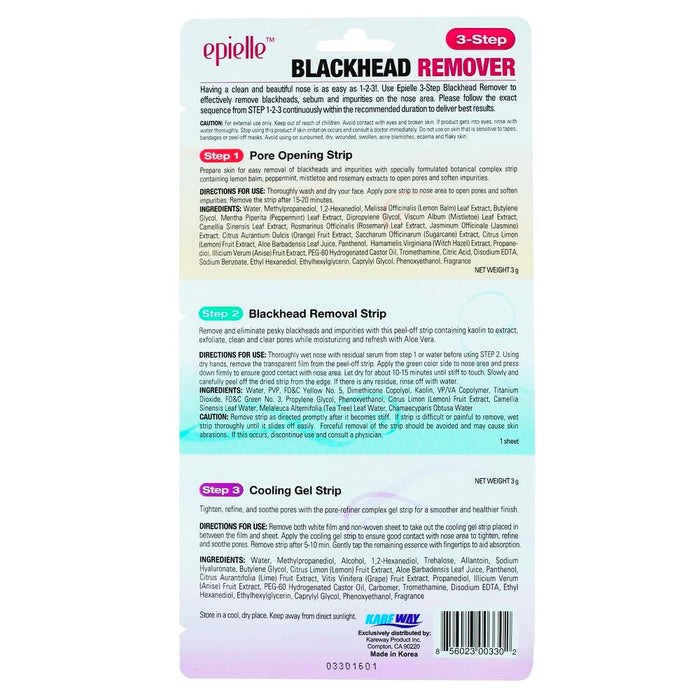 12 Pks Blackhead Remover Deep Cleansing Black Mud Mask Acne Pore Strip Cleanser