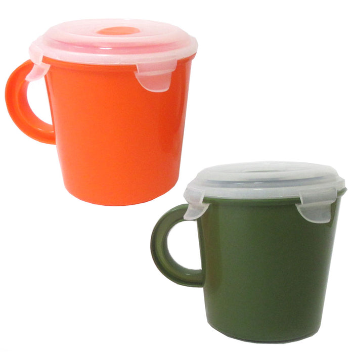 Travel BPA Free Soup Mug Cup 23 oz Take Out Microwave Safe Container Storage New