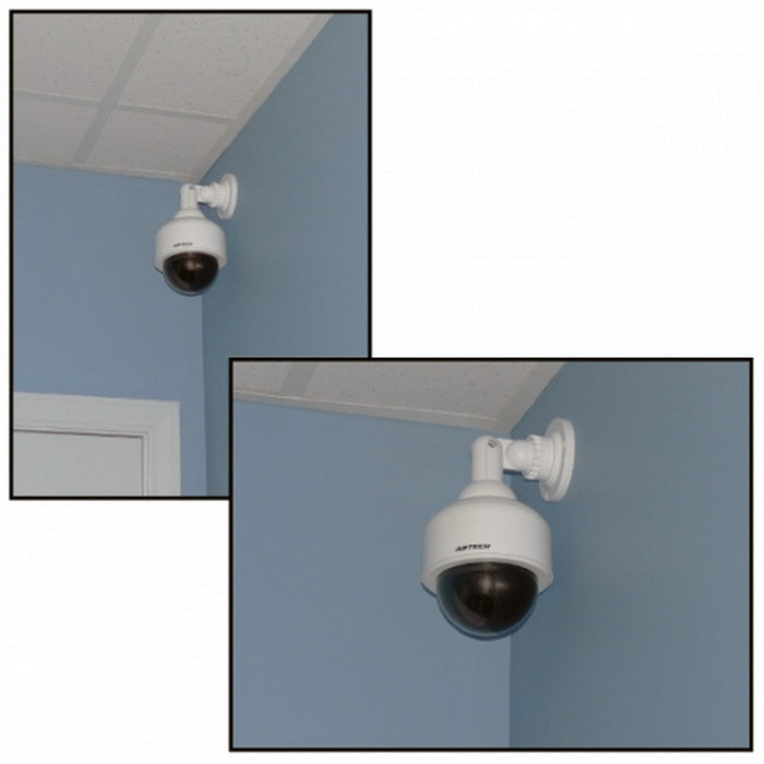 Fake Surveillance Camera Security Record Sensor LED Light Dummy Safe Waterproof
