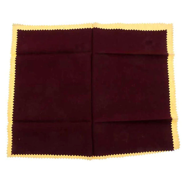 2 Pc Jewelry Cleaning Polishing Cloth Silver Gold Brass Shine Double Layer 12X12