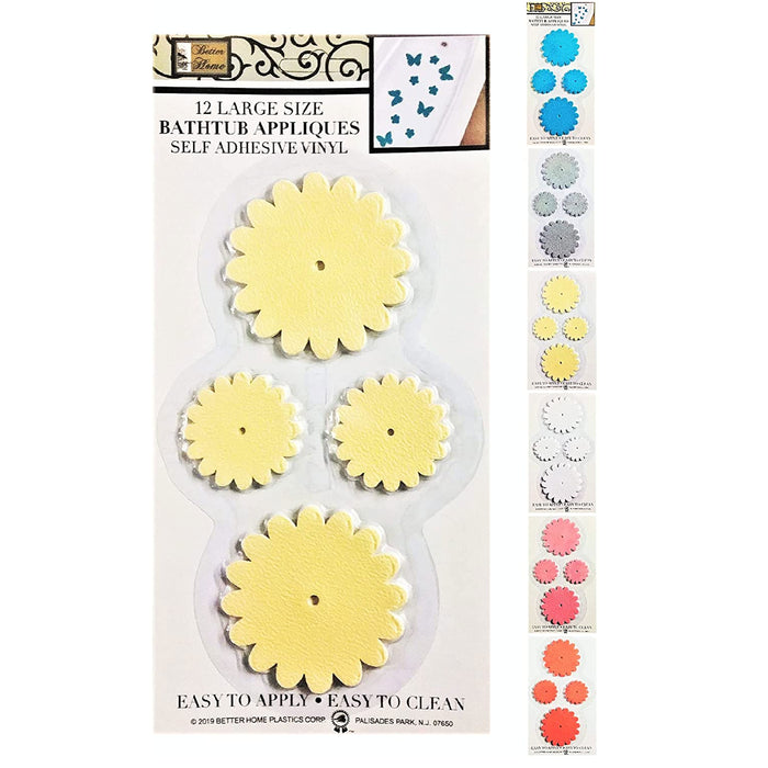 12 Non Slip Tub Stickers Bathtub Decals Anti Skid Applique Shower Safety Treads