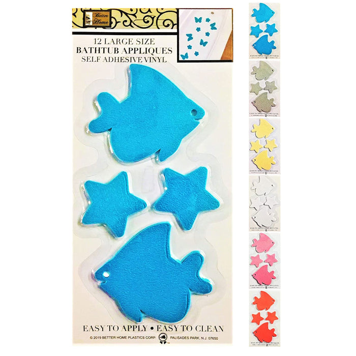 24 Pc Bathtub Grip Non Slip Tub Shower Stickers Decals Treads Applique Anti-Skid