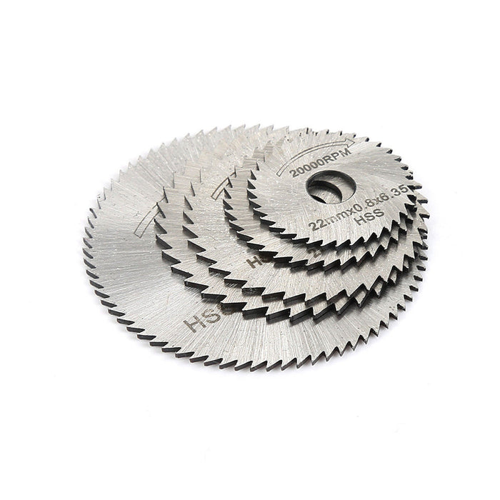6 pc Mini Saw Blades Circular Wood Cutting Discs Mandrel Drill For Rotary Tool