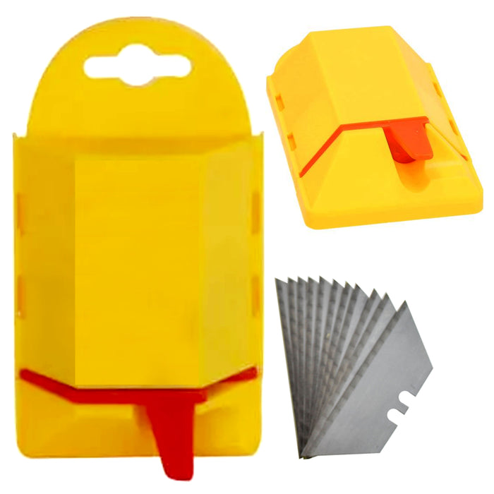 50pc Utility knife Blades Razor Blades Box Cutter Replacement Blade W/ Dispenser