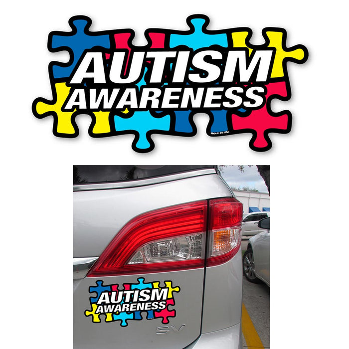 1 Autism Awareness Car Decal Puzzle Piece Magnet Truck Bumper Refrigerator Board