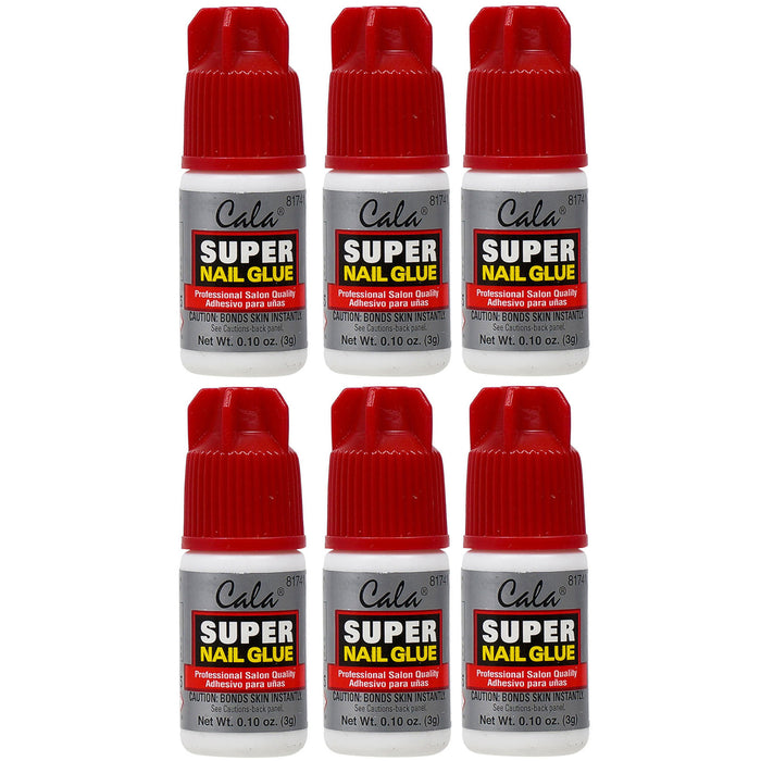 6 Pc Maximum Speed Nail Glue Professional Super 3g Acrylic False Manicure Tips