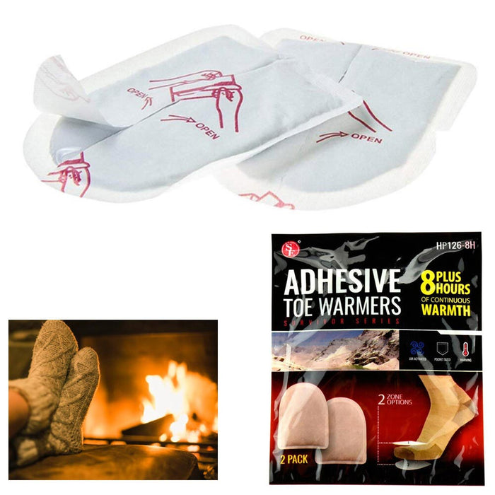 15 Pairs Adhesive Toe Warmers Hot Feet Pads Heat Up to 8 + Hours Cold EXPIRED