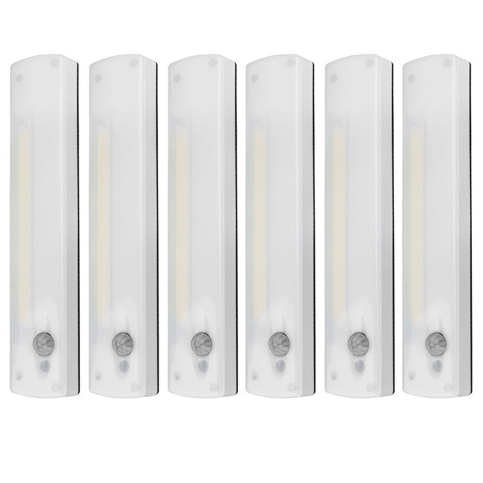 6 pc Wireless Motion Sensor Cabinet Closet Light Kitchen Counter LED Night Lamp