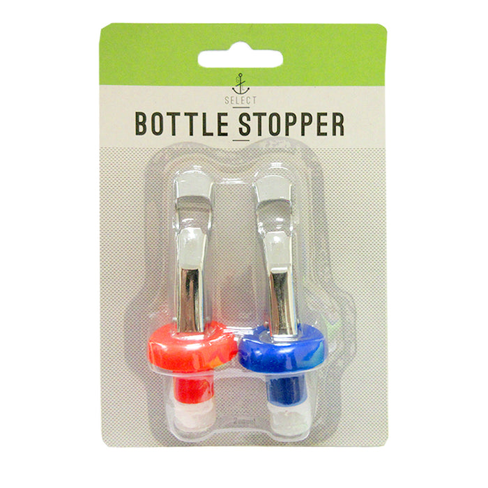 2 Pc Bottle Stoppers Wine Cork Fresh Saver Vacuum Sealer Preserver Airtight Set