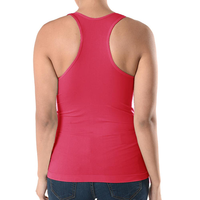 2 Pc Womens Plus Size Basic Cami Tank Top Racerback Stretch Long Shirt Grey Pink