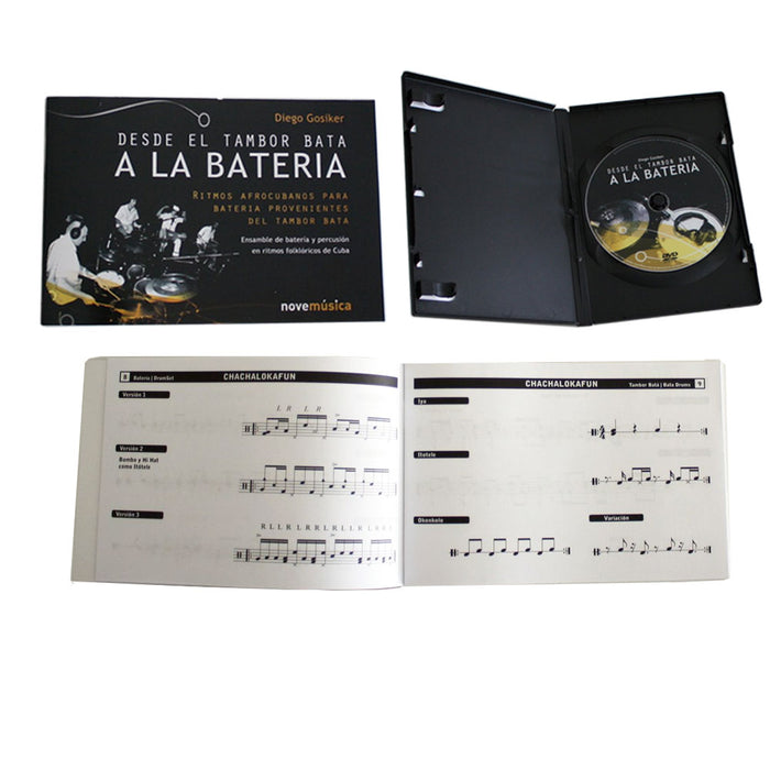 Combo Desde El Tambor Bata A La Bateria by Diego Gosiker DVD + BOOK Drums