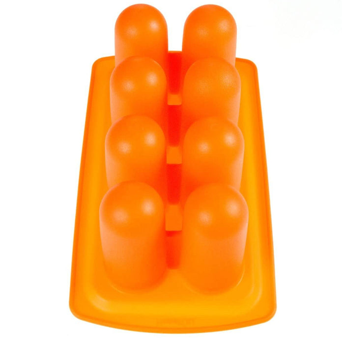 2 Pk Round Silicone Popsicle Maker 8 Mold Frozen Ice Cream Candy Juice Cake Pop
