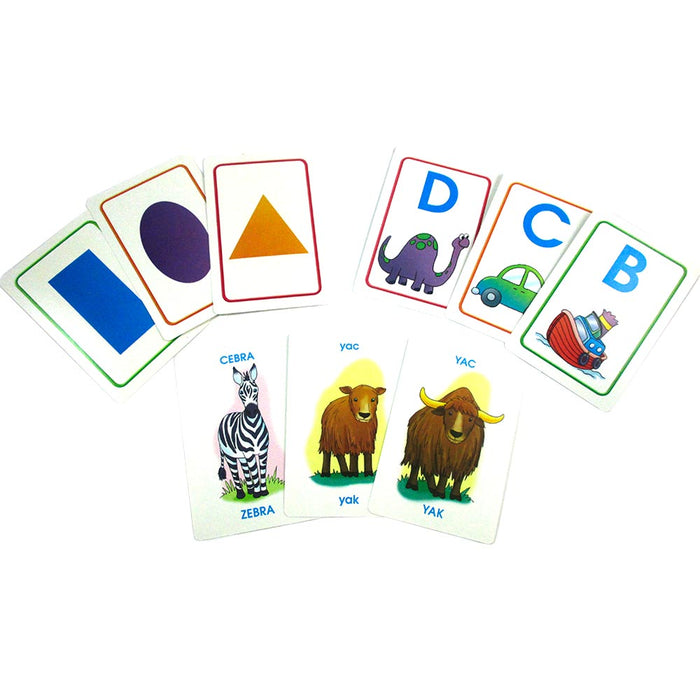 4 X Early Learning Flash Cards English Math Colors Shapes Alphabet School Pre-K