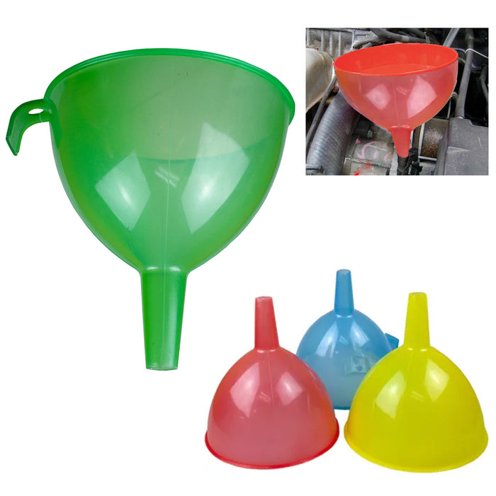 1pc Jumbo Plastic Funnel Hook Tool Kitchen Garage Garden Engine Large Heavy Duty