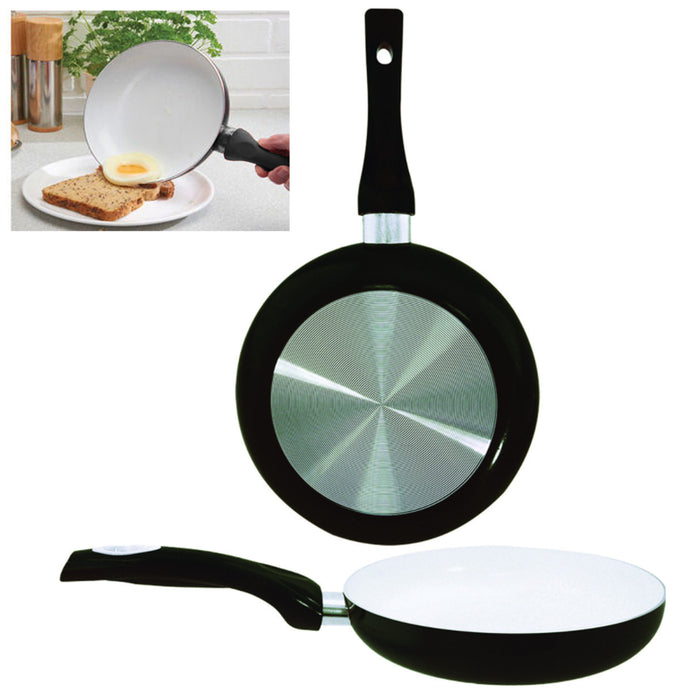 1 Non Stick Fry Pan Ceramic Coated Aluminum Eco Healthy Cookware 9.5" Black