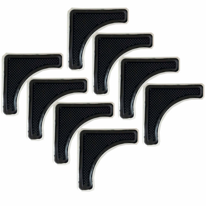 8 Pc Rug Grippers Anti Slip Carpet Mat Grip Set Non Skid Floor Pad Tape Adhesive