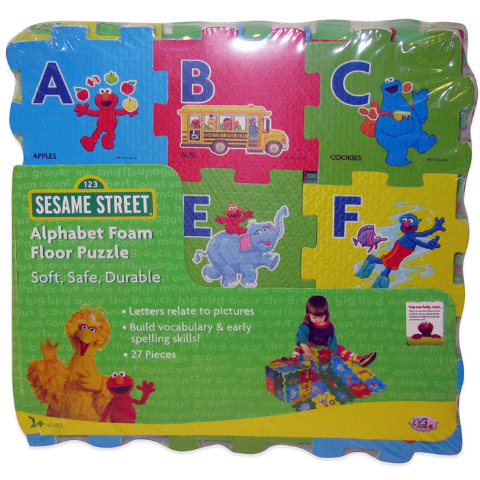 27Pcs Sesame Street Alphabet Multicolor Foam Floor Mats A-Z Kid Educational Toy