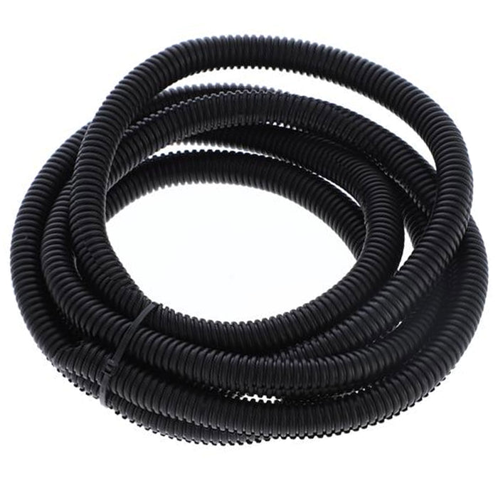 12 Ft 3/8" Split Wire Loom Conduit Polyethylene Tubing Black Color Sleeve Tube