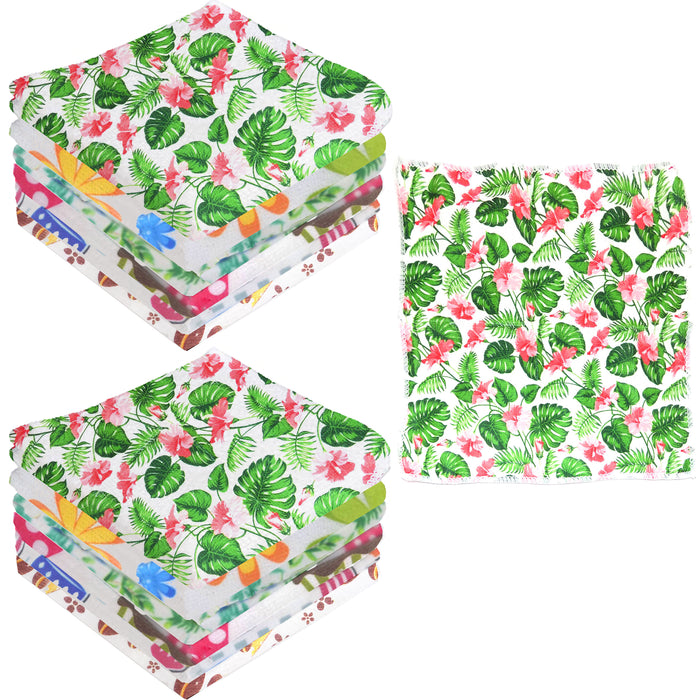 12 Pc Premium Dish Wash Cloths Microfiber Rag Car Drying Towels Kitchen Cleaning