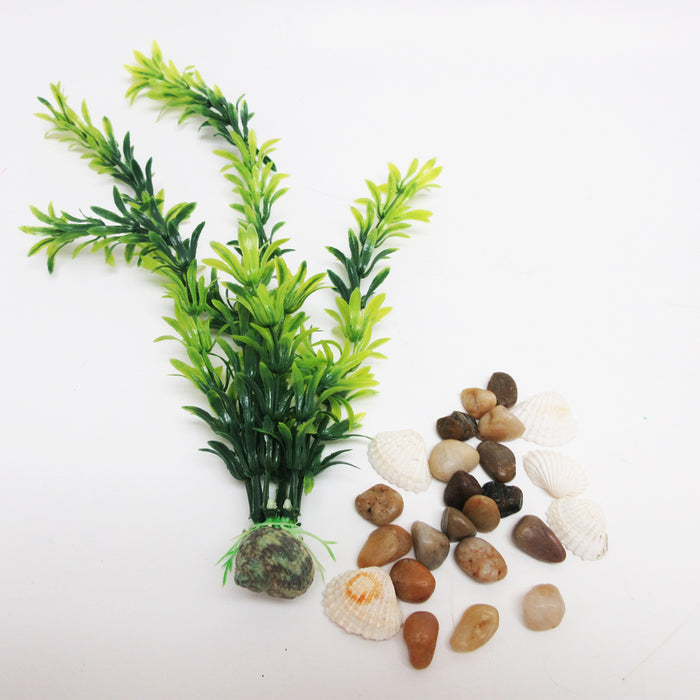 12 Pc Aquariums Fish Tank Artificial Decorations Lush Grass Plants Terrariums
