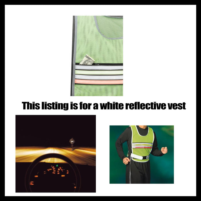 Reflective Mesh Safety Vest Pockets High Visibility Breathable Construction Work