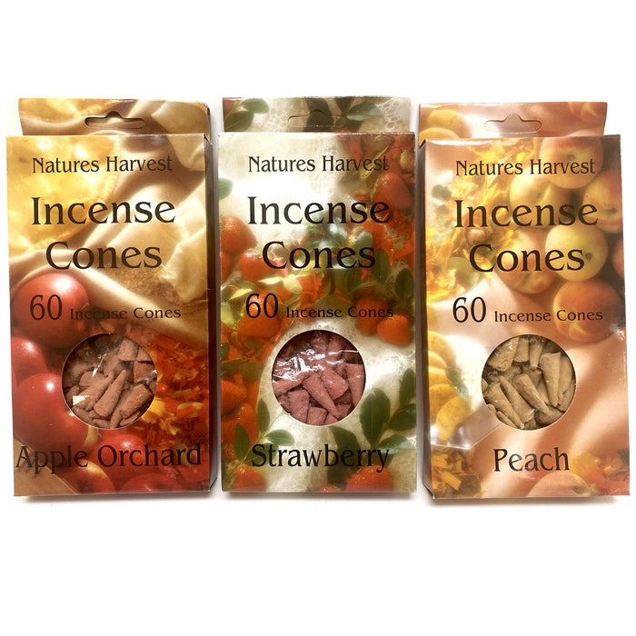 120 Pc Variety Pack Incense Cones Mixed Lot Assorted Scents Burning Fragrances