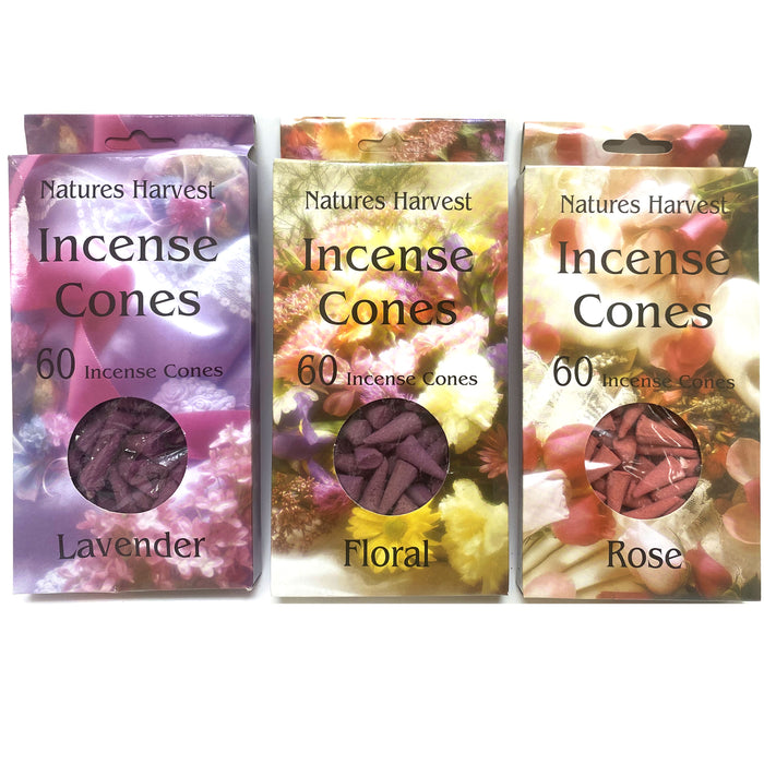 480 Pc Mixed Lot Incense Cones Assorted Fragrances Scents Burning Variety Pack
