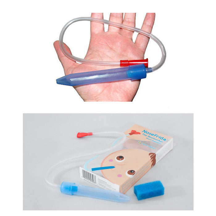 NoseFrida Nasal Aspirator Snotsucker Baby Infant Filter Nose Suction Clean Mucus