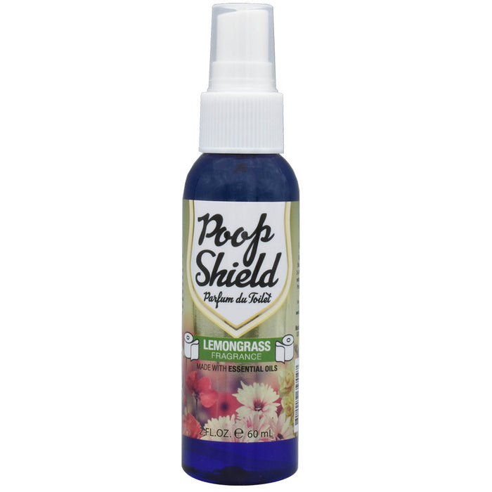 3 Poop Shield Spray Odor Eliminator Before Toilet Air Freshener Lemongrass 2 oz