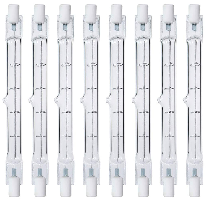 8 Pc J Type Halogen Light Bulb Double Ended Lighting 120V 300W 300 Watt T3 4.6"