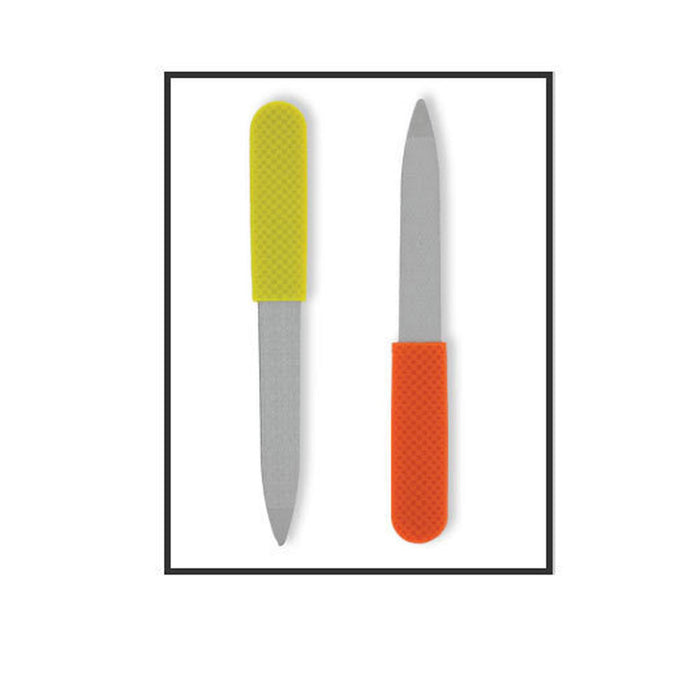 2 Dual Sided Stainless Steel Metal Nail Art File Manicure Pedicure Tool Cuticle
